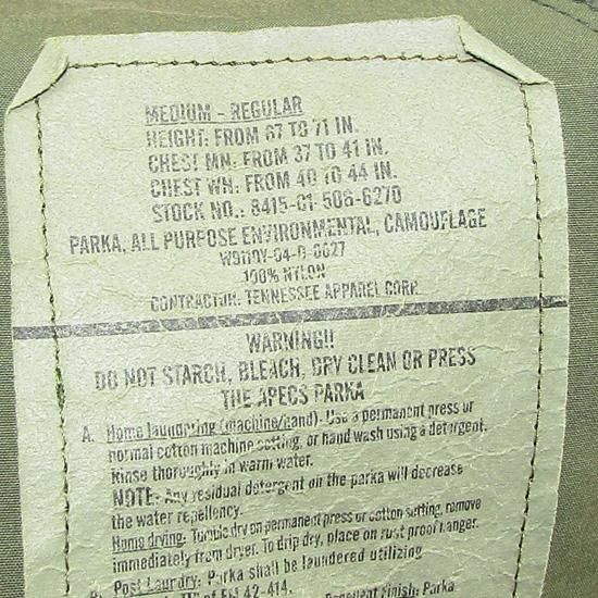 ≪USMC≫ MARPAT ウッドランド迷彩 ECWCS ゴアテックス パーカー
