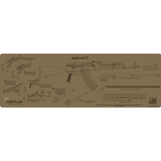 CERUS GEAR AK-47 INSTRUCTIONAL Rifle Mat -Coyote- / 12x36 (NEW)