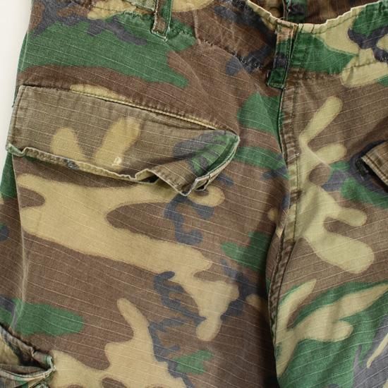≪USGI≫ LC1リーフ迷彩 コンバットパンツ / LARGE-SHORT (USED)