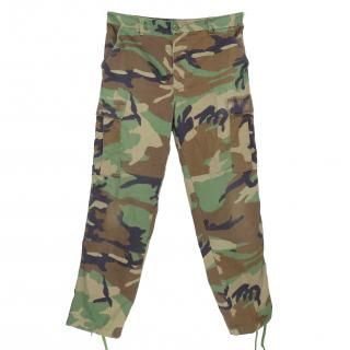 BDUコンバットパンツ ウッドランド迷彩-米軍放出品 ホワイトルーク-