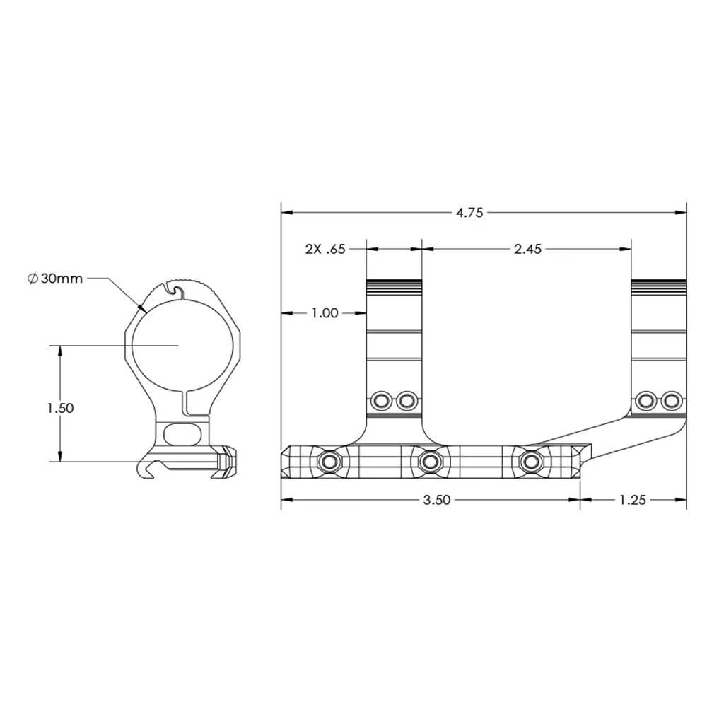 Amazon.co.jp: ウルトラライト 30mm スコープマウント SPR