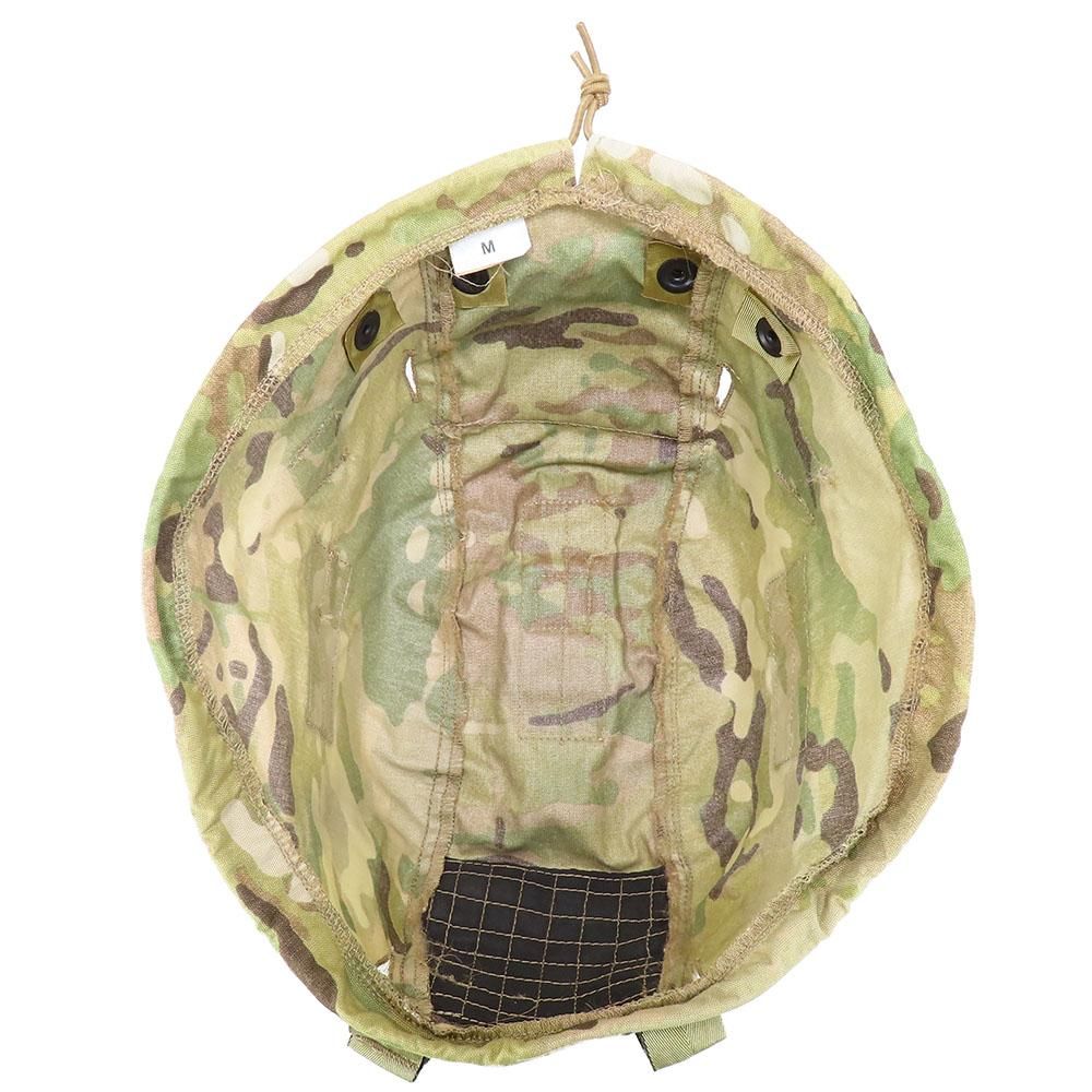 イギリス軍 Mk7ヘルメット マルチカム迷彩カバー付き