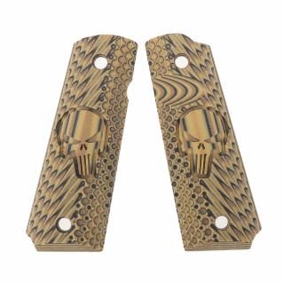 <img class='new_mark_img1' src='https://img.shop-pro.jp/img/new/icons5.gif' style='border:none;display:inline;margin:0px;padding:0px;width:auto;' />≪VZ Grips≫1911 Castle - アンビ有/ ハイエナブラウン (NEW)