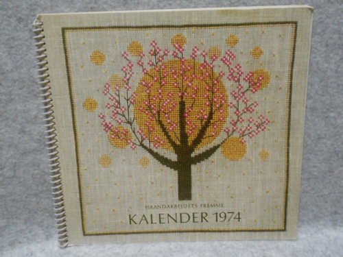 フレメカレンダー　1974  フレメ　クロスステッチ　デンマーク　刺繍