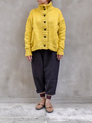 ikkuna/suzuki takayuki / knitted cardigan col.mustard