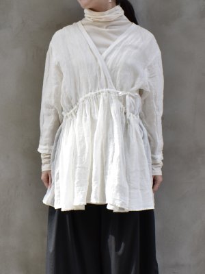 ikkuna suzuki takayuki / cache-coeur blouse col.white