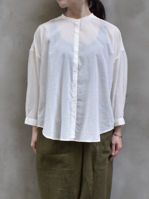 ikkuna suzuki takayuki / gathered blouse  col.white