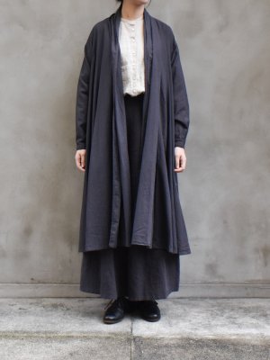 ikkuna suzuki takayuki / robe coat col.charcoal gray