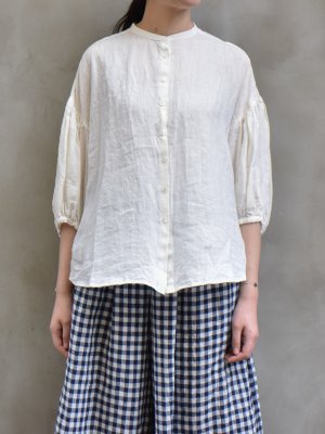 ikkuna suzuki takayuki / lantern-sleeve blouse  col.white