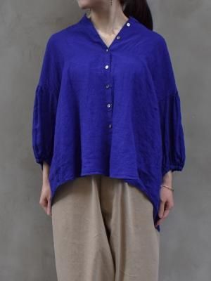 ikkuna suzuki takayuki / lantern-sleeve blouse  col.ultramarine blue