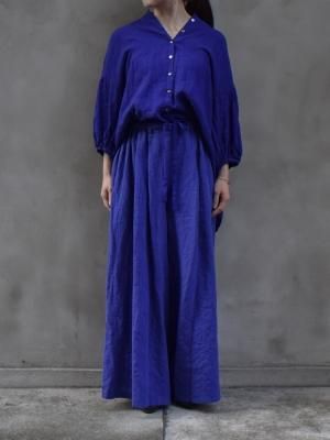 ikkuna suzuki takayuki / gathered pants col.ultramarine blue