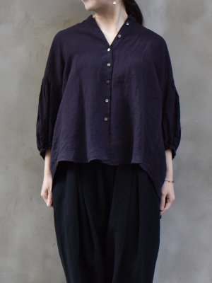 ikkuna suzuki takayuki / lantern-sleeve blouse  col.charcoal gray