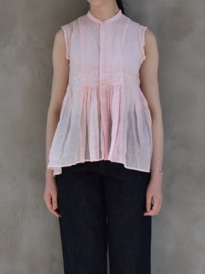 suzuki takayuki / band-sleeve blouse col.pink