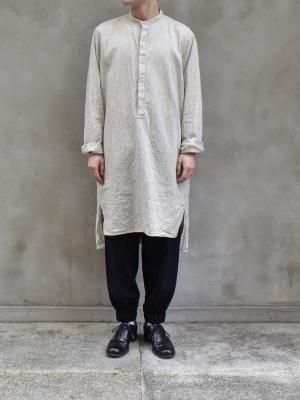 suzuki takayuki / pullover shirt ii col.nude stripe