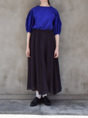 ikkuna suzuki takayuki / puff-sleeve t-shirt col.ultramarine blue