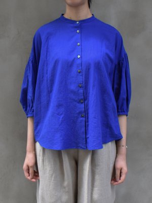 ikkuna / suzuki takayuki / lantern-sleeve blouse  col.ultramarine blue