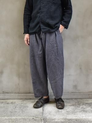 kaval / Phoenix pants(High count 25/linen) col.logwood