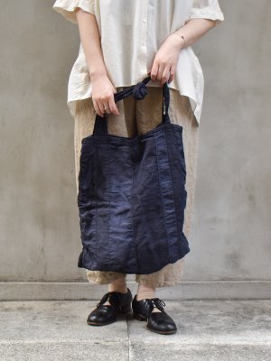 	
kaval / Patchwork bag M (Patchwork cotton linen) col.logwood