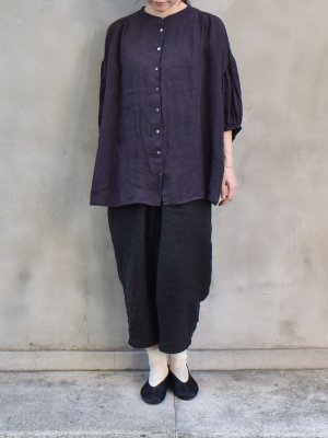 ikkuna suzuki takayuki / smock blouse col.charcoal gray