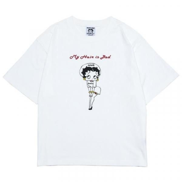 ベティコラボTシャツ/白 - My Hair is Bad Online Shop