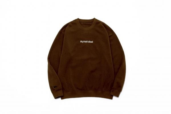 snidel別注コラボ♡ラルフローレン　ワンポイント刺繍スウェット　ブラウン 2月上旬から順次発送予定】ロゴ刺繍スウェット / ブラウン - My Hair