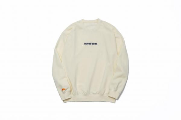 morning gloryLOEWE アイボリー ロゴ刺繍 スウェット 2月上旬から順次発送予定】ロゴ刺繍スウェット / アイボリー - My Hair