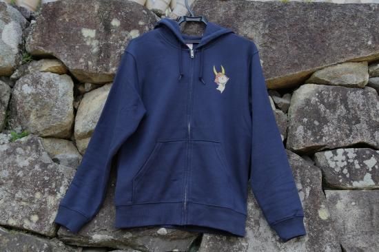 当店限定 ひこにゃんジップパーカー【ネイビー】