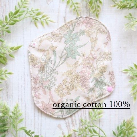 オーガニックコットン布ナプキン/糸・柄布も 全部オーガニック! オーガニックコットン布ナプキン/糸・柄布も 全部オーガニック!