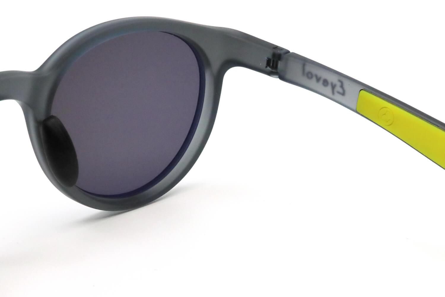 Eyevol IOOSS MNV-LY サングラス グレー/イエロー Eyevol アイヴォル サングラス IOOSS Ⅲ (48) MBK-LY-MGYPL-M