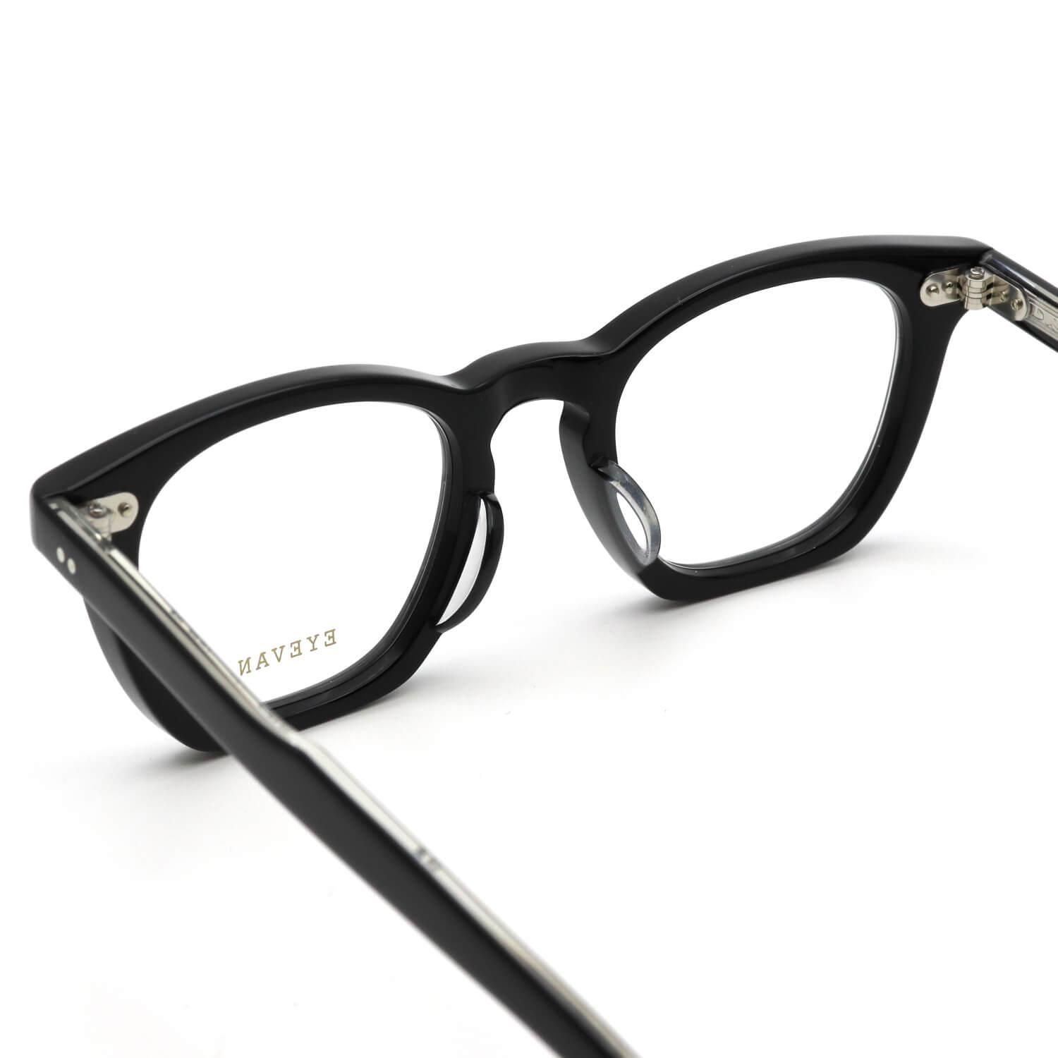 【極美品】正規品 EYEVAN Robert PBK/CLR 新品ブルーレンズ EYEVAN アイヴァン / E-0509 / PBK/P (PIANO BLACK/PEWTER