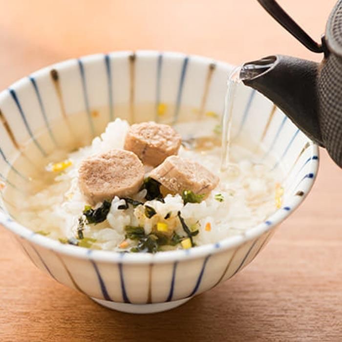 みなとのたらこをお茶漬けに