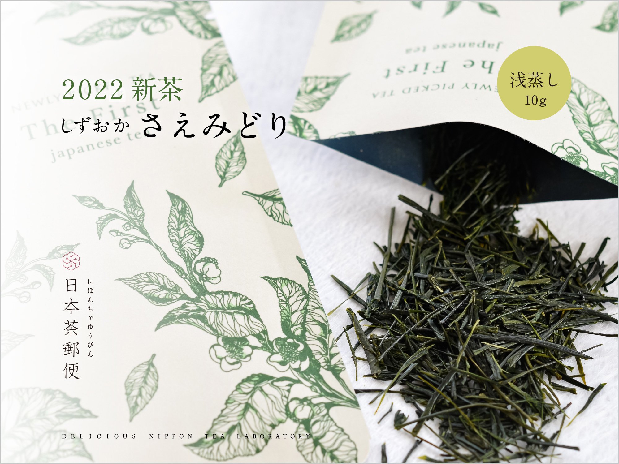 日本茶郵便「新茶しずおかさえみみどり」｜おいしい日本茶研究所