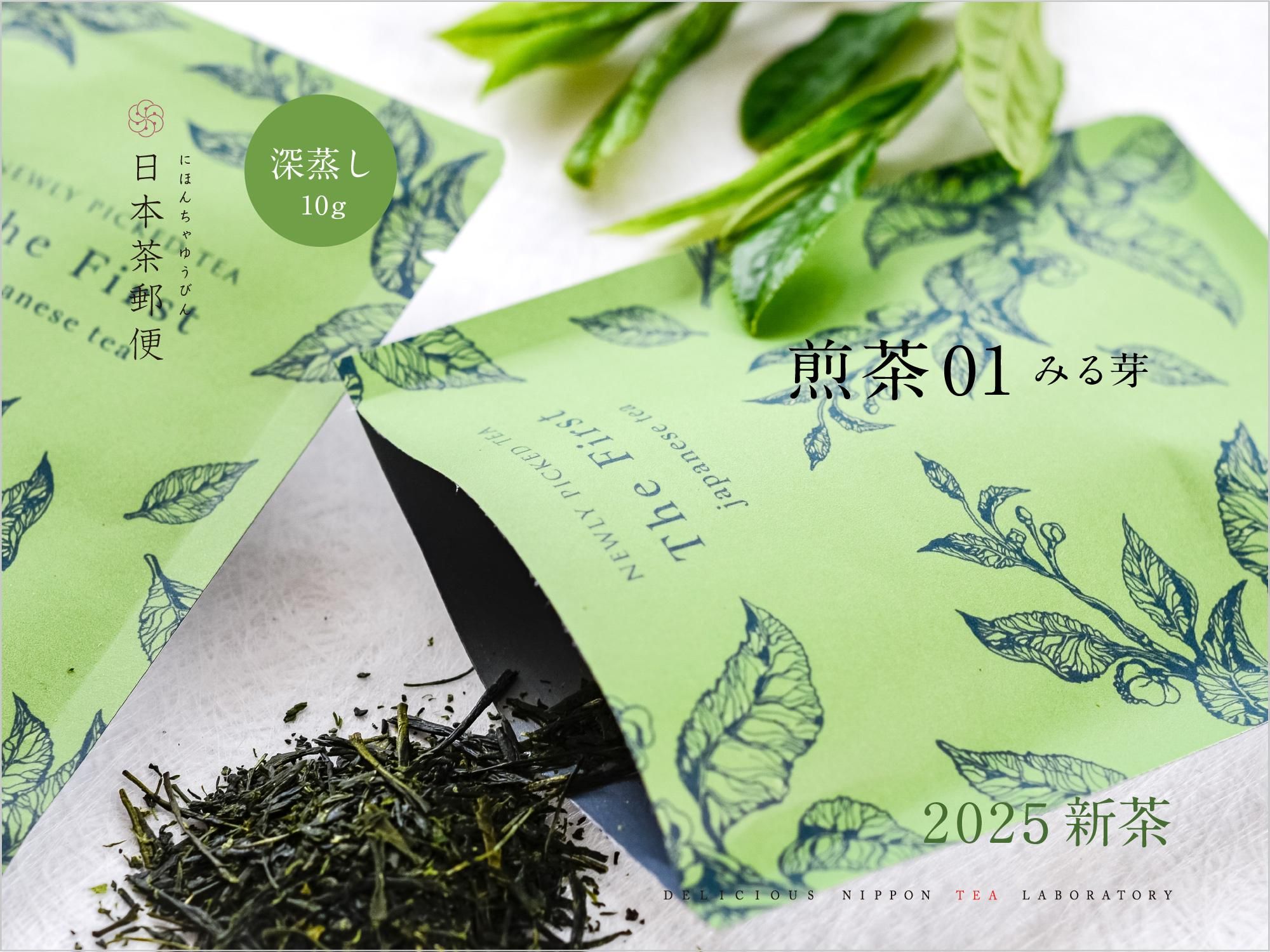 日本茶郵便「新茶煎茶01」|おいしい日本茶研究所