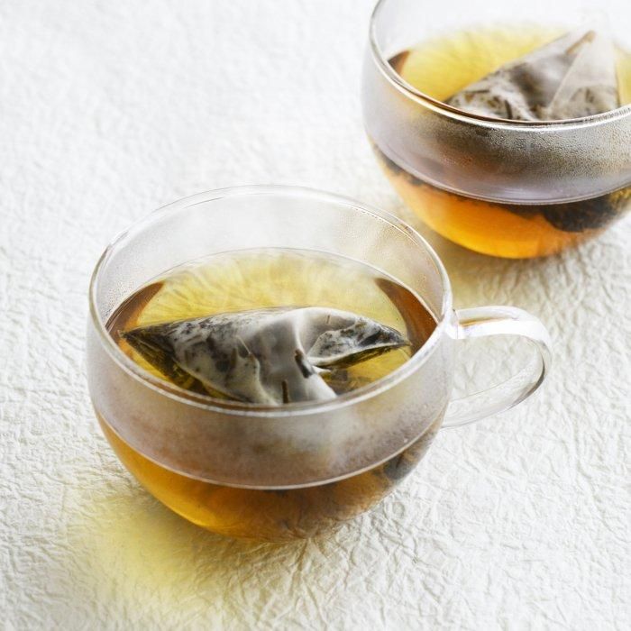 贈答用】日本ノ茶葉「上級煎茶＆茎焙じティーバッグ」彩り茶缶