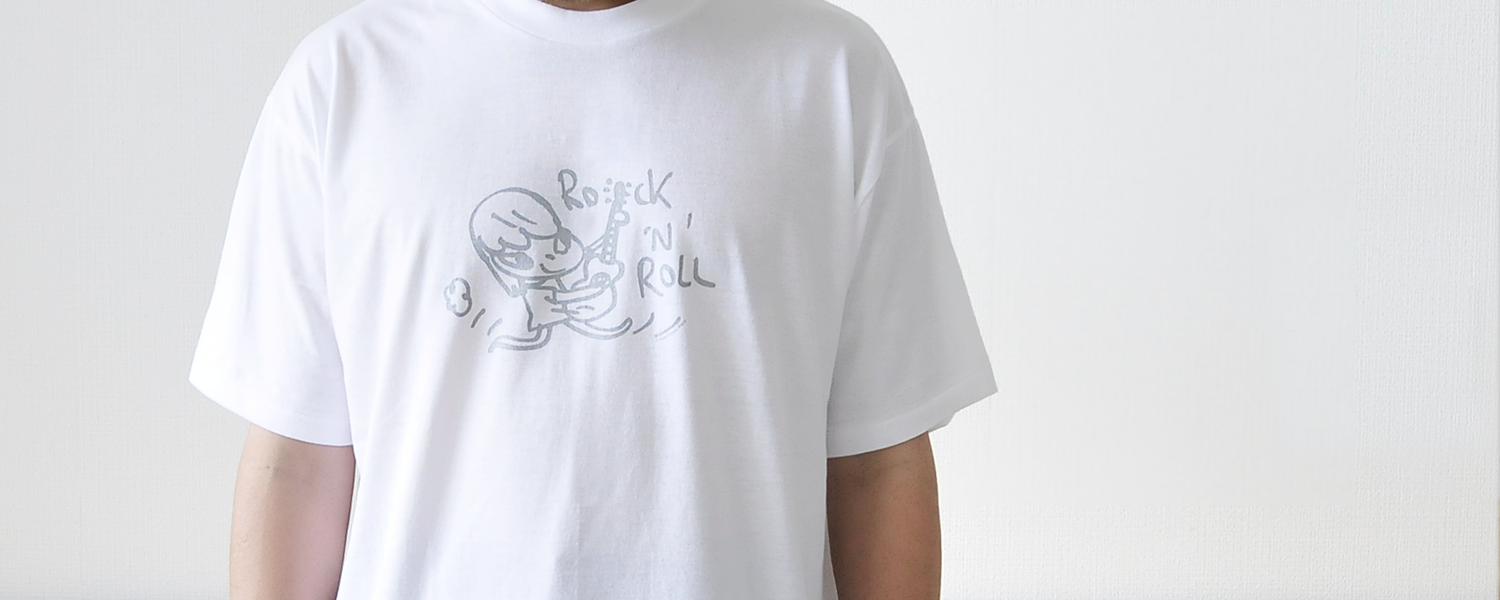 ★DNSR★ Rock and Roll Half Sleeve White Rock 'n' roll