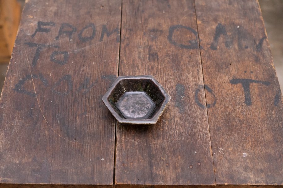 ソロソロ窯  六角鉢