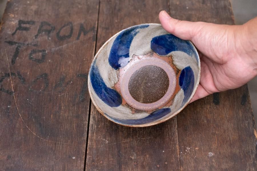 深貝工房　7寸リム皿　2枚セット　やちむん 2f4b54dbb3527375826d3a3ce3fae1