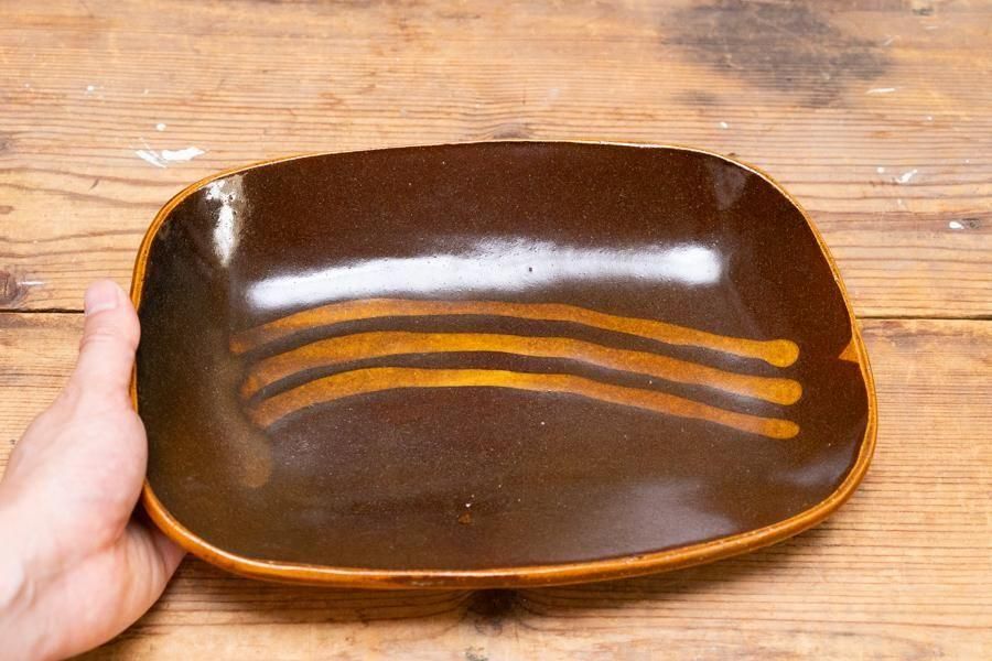 齋藤十郎  角カレー皿