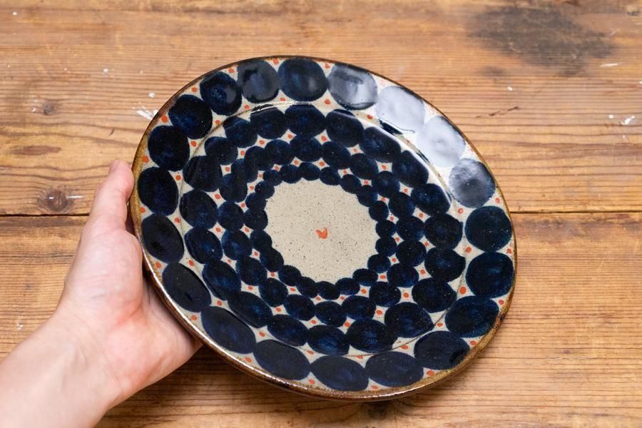 工房マチヒコ 赤絵7.5寸平皿