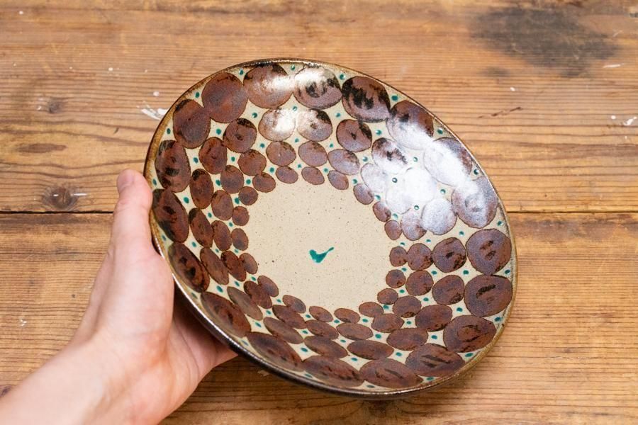 工房マチヒコ 赤絵7.5寸リム皿