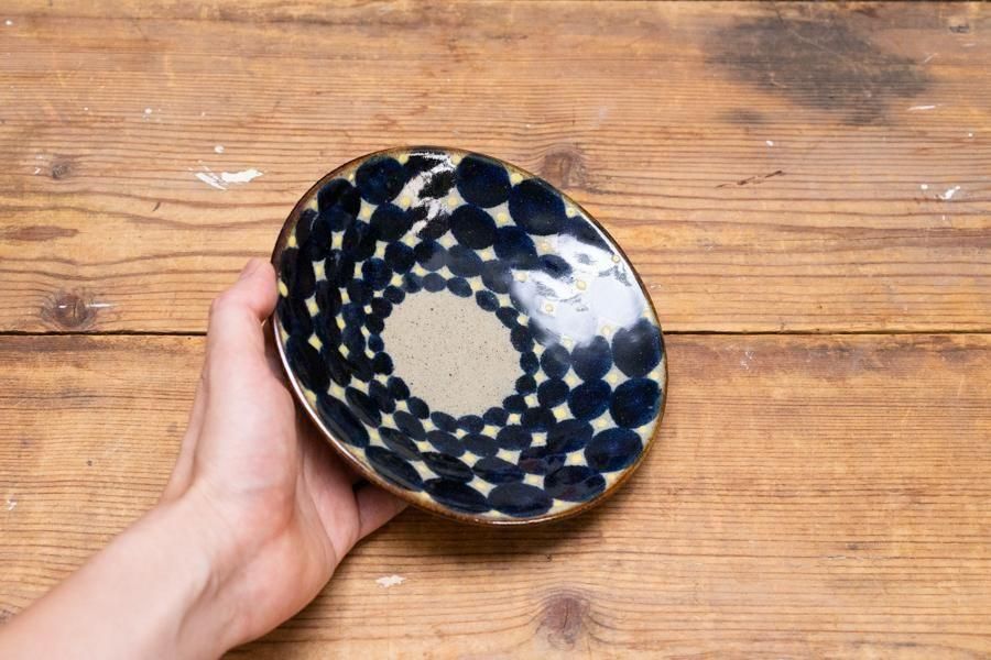 工房マチヒコ 赤絵5.5寸リム皿
