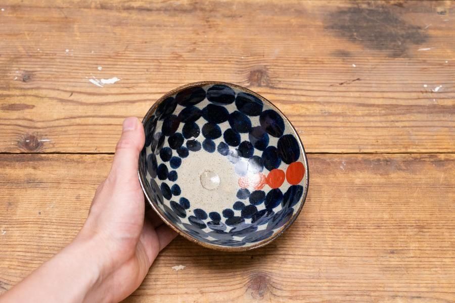工房マチヒコ 赤絵5寸碗