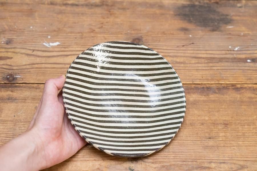 牧谷窯 練り込み6寸皿