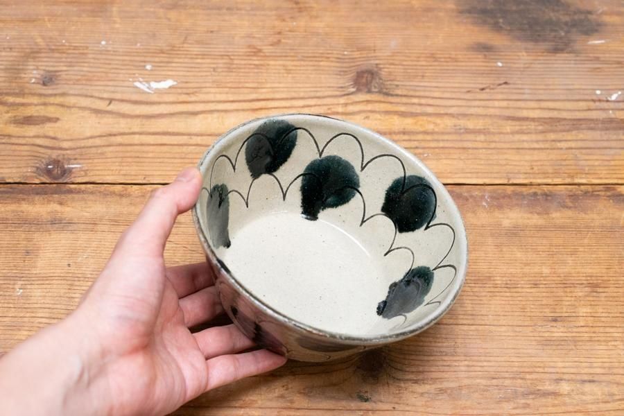 深貝工房　7寸リム皿　2枚セット　やちむん hanamaru-y_10231425