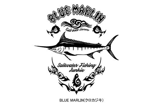 BLAZE FISHER フィッシングTシャツ / シャープなタッチで人気の釣り魚をクールにデザイン、10魚種から選べる!