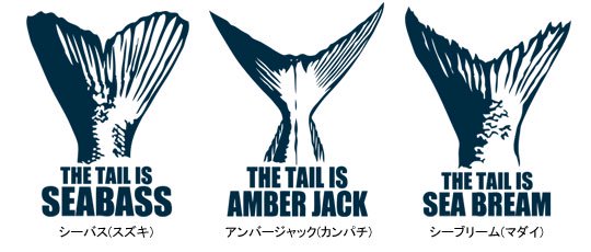 THE TAIL フィッシングトレーナー / 人気の釣り魚の尾ヒレをシンプル&スタイリッシュにデザイン、7魚種から選べる!