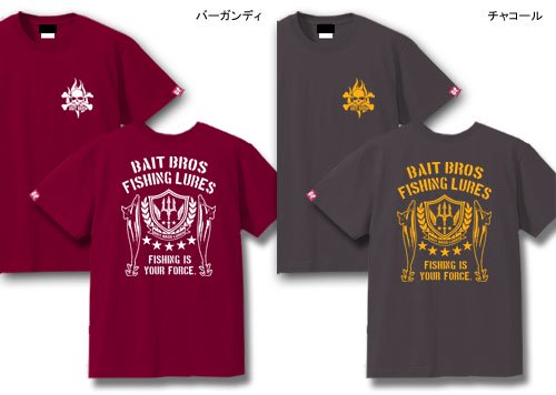 BAIT BROS ALPHA フィッシングTシャツ / ミリタリーテイストでスタイリッシュにルアーをデザイン。8種類から選べる!
