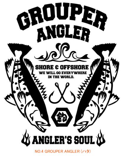 ANGLER'S SOUL フィッシング長袖Tシャツ / スタイリッシュさを追及したクール&カジュアルなデザイン。10種類から選べる!