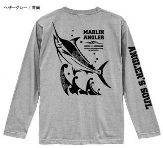 ANGLER'S SOUL J-style フィッシング長袖Tシャツ / 和のパターン(模様)を取り入れた、ジャパン・エキゾチックな魚のデザイン。10種類から選べる!