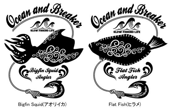  Ocean and Breaker フィッシング ポロシャツ / 南国調のテイストでデザイン、人気の18魚種から選べる!!